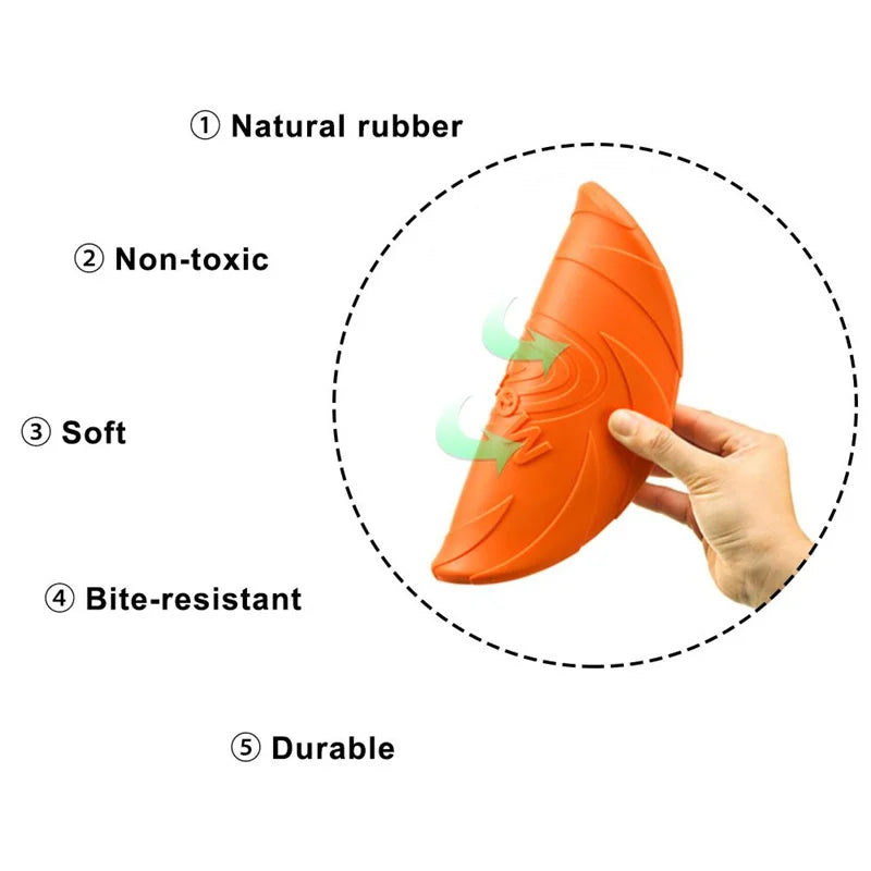 Disco Voador para Cães – Resistente à Mordida | Brinquedo Interativo para Treinamento e Atividades ao Ar Livre